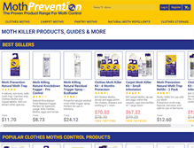 Tablet Screenshot of moth-prevention.com